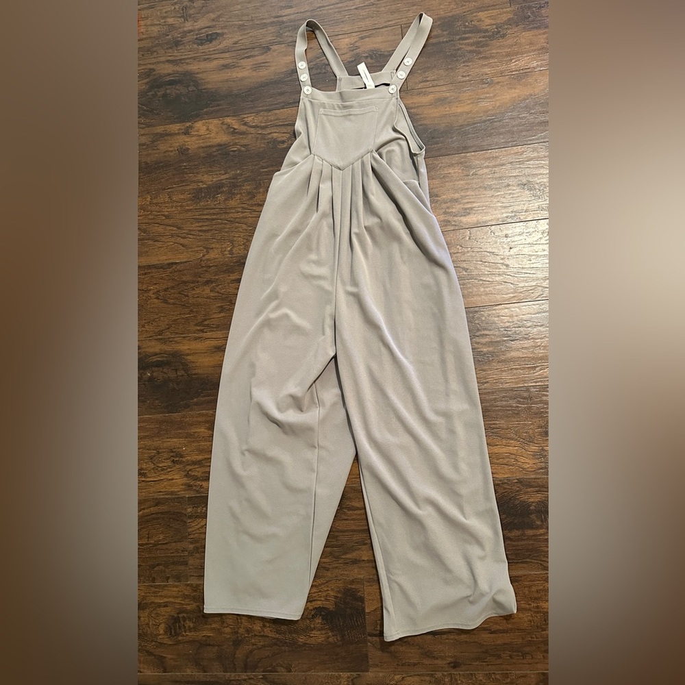 HALARA Light Gray Wide Leg Jumpsuit